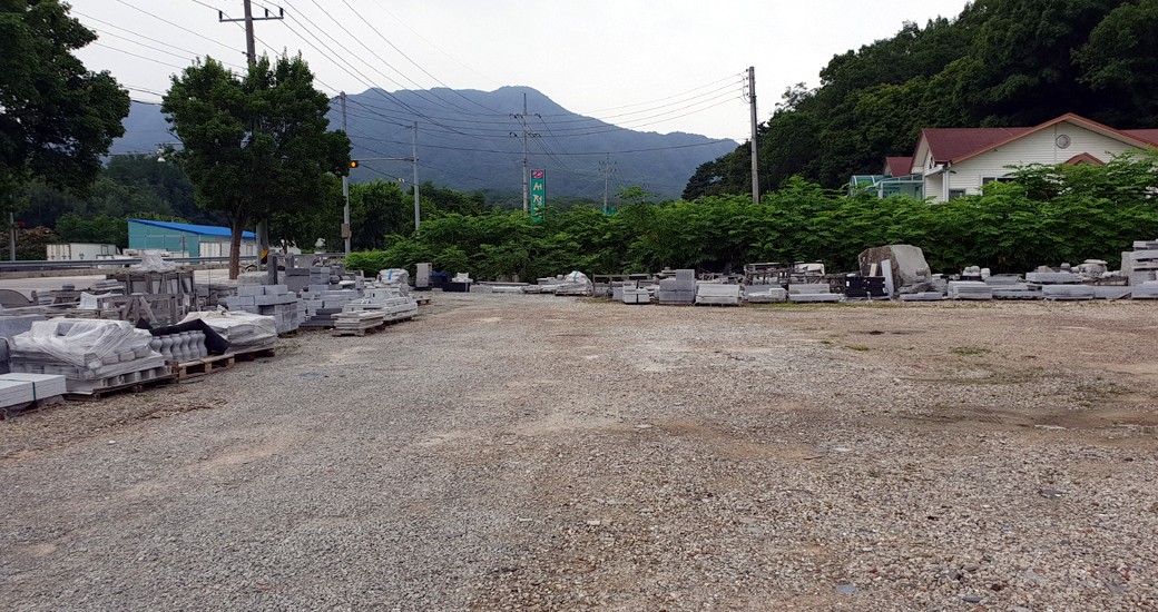 불이석재 전시장